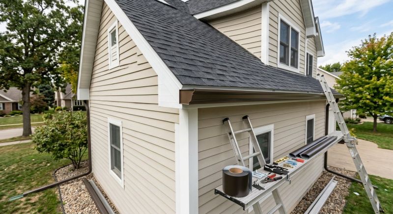 Steel Rain Gutter Installation in Clarksville, TN